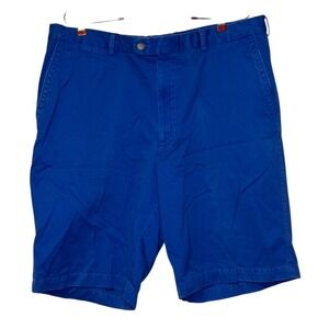 Peter Millar Men's Shorts Golf Chino Pima Cotton Flat Front Preppy Blue 38 NWT